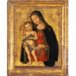 Piermatteo d'Amelia (neimodi_di) Virgin with Child Tempera on shaped panel Panel cm. 30x24 The