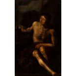 Artista caravaggesco nord-europeo attivo a Roma, prima metà XVII secolo Saint John the Baptist in