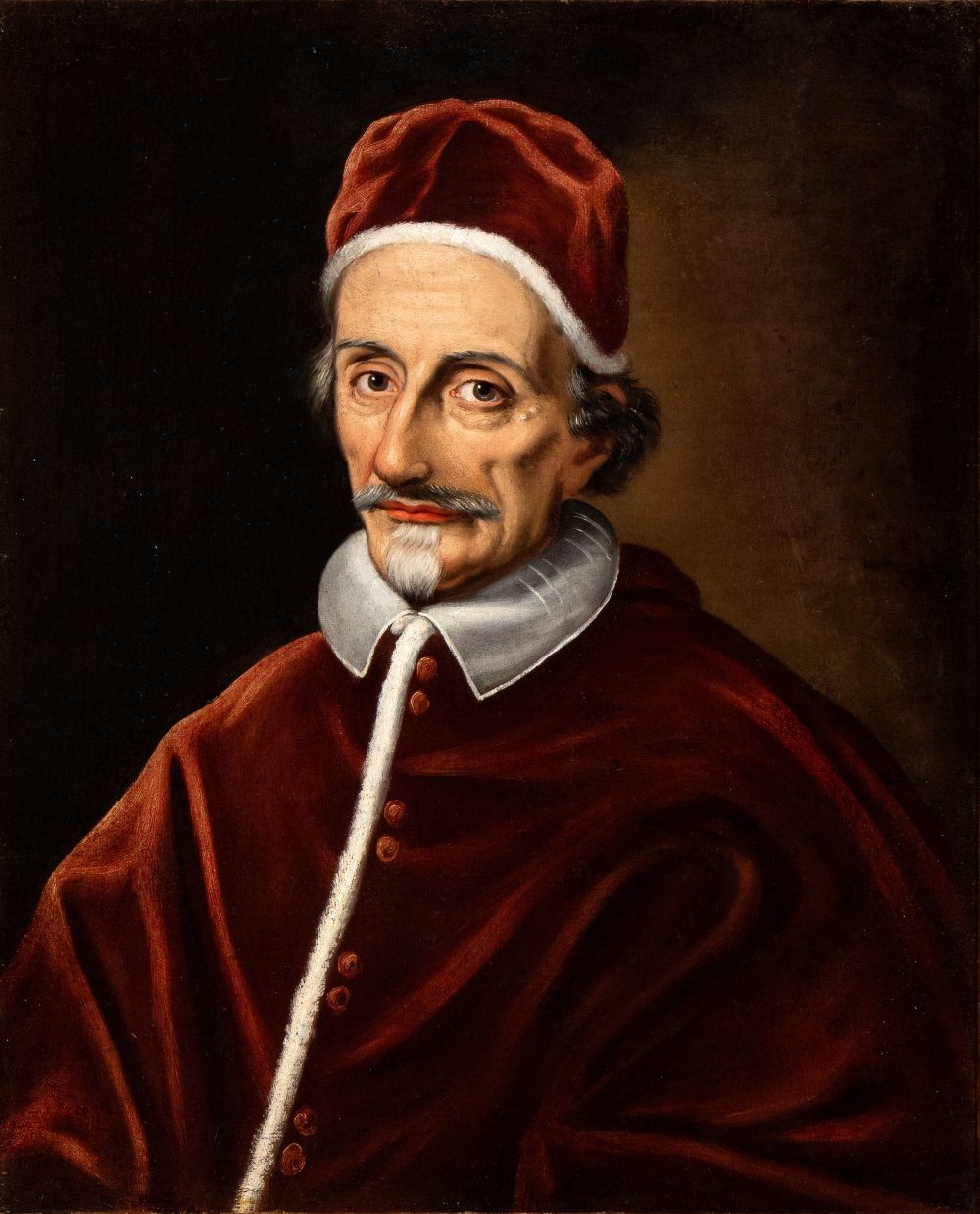 Artista attivo a Roma, ultimo quarto XVII secolo Portrait of Pope Innocent XI Oil on canvas Canvas