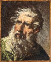 Pietro Muttoni Pietro della Vecchia (attribuito a) Study of male head Oil on canvas Canvas cm.