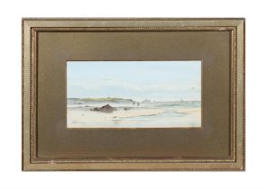 A CLAREACE 19TH CENTURY A pair of Seascapes Watercolours, each 12 x 24cm Signed; Together