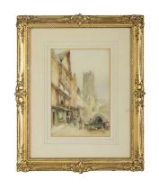 WILLIAM BINGHAM MCGUINNESS RHA(1849-1928) Continental Street Scene Watercolour Signed, 25.