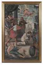 VENETIAN SCHOOL (17TH CENTURY) The Beheading of Cyprian and Carthage Oil on canvas laid on board,