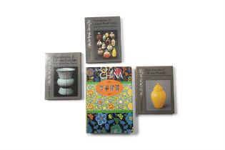 FOUR CHINESE ART BOOKS INCLUDING THREE 'MASTERPIECES OF CHINESE SNUFF BOTTLES' AND 'PORCELAIN IN