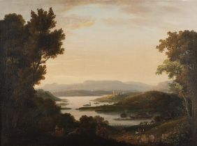 John Henry Campbell (1757-1828) View of Lough Erne, with Devenish Island and Round Tower, c.