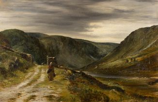 Erskine Nicol RSA ARA (1825-1904) Glendalough, Co. Wicklow Oil on canvas, 40 x 60.