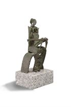 John Behan RHA (b. 1938) Mother and Child Bronze on polished granite base, 33.5cm high (13¼")