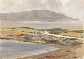 James Humbert Craig RHA RUA (1877 - 1944) Coastal Scene Oil on board 24 x 35cm (9¼ x