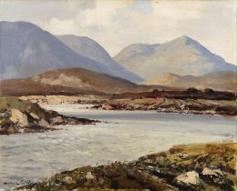 Maurice C. Wilks RUA ARHA (1910 - 1984) Lough Inagh, Co. Galway Oil on canvas, 40 x 50cm (15¾ x