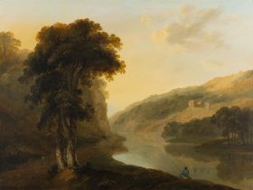 James Arthur O'Connor (1792 - 1841) River Landscape with Figures Oil on canvas,