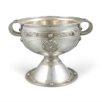 A FINE IRISH SILVER REPLICA OF THE ARDAGH CHALICE Dublin, c.1915, mark of Sharman D Neill,