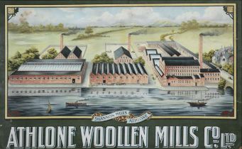 A SHANNON MILLS ATHLONE POSTER, 'Athlone Wollen Mills. Co Ltd'. 46 x 74cm