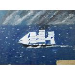JAMES DIXON (1887–1970) Cutty Sark Oil on paper laid on board, 54.5 x 76cm (21½ x 30") Signed