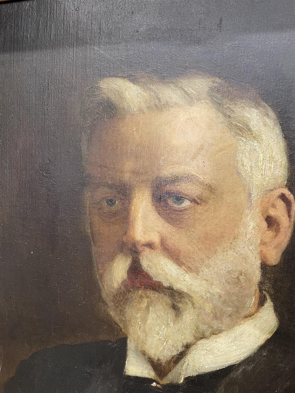 WALTER FREDERICK OSBORNE RHA (1859-1903) Portrait of J. Marshall F. Murray Oil on canvas, 73. - Image 8 of 11