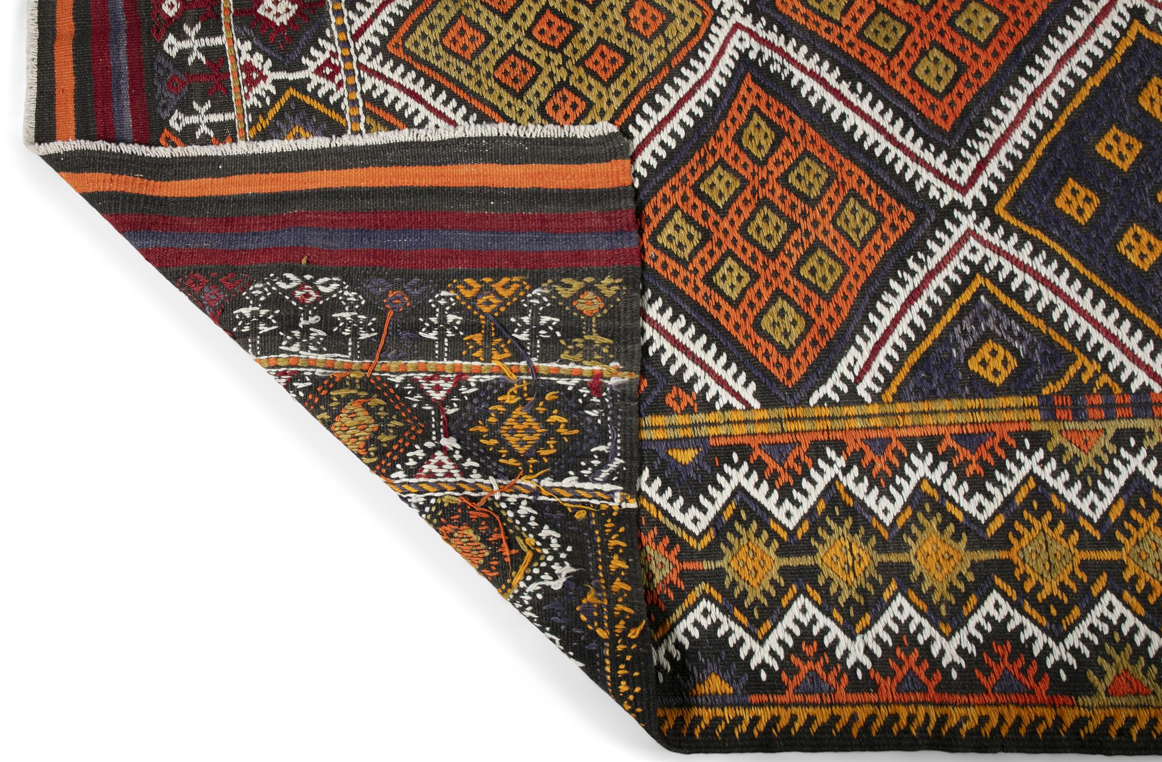 A KONYA KILIM S.W. TURKEY, CA 1970s, 313 x 188cm the central field woven with series of diagonal - Image 2 of 4