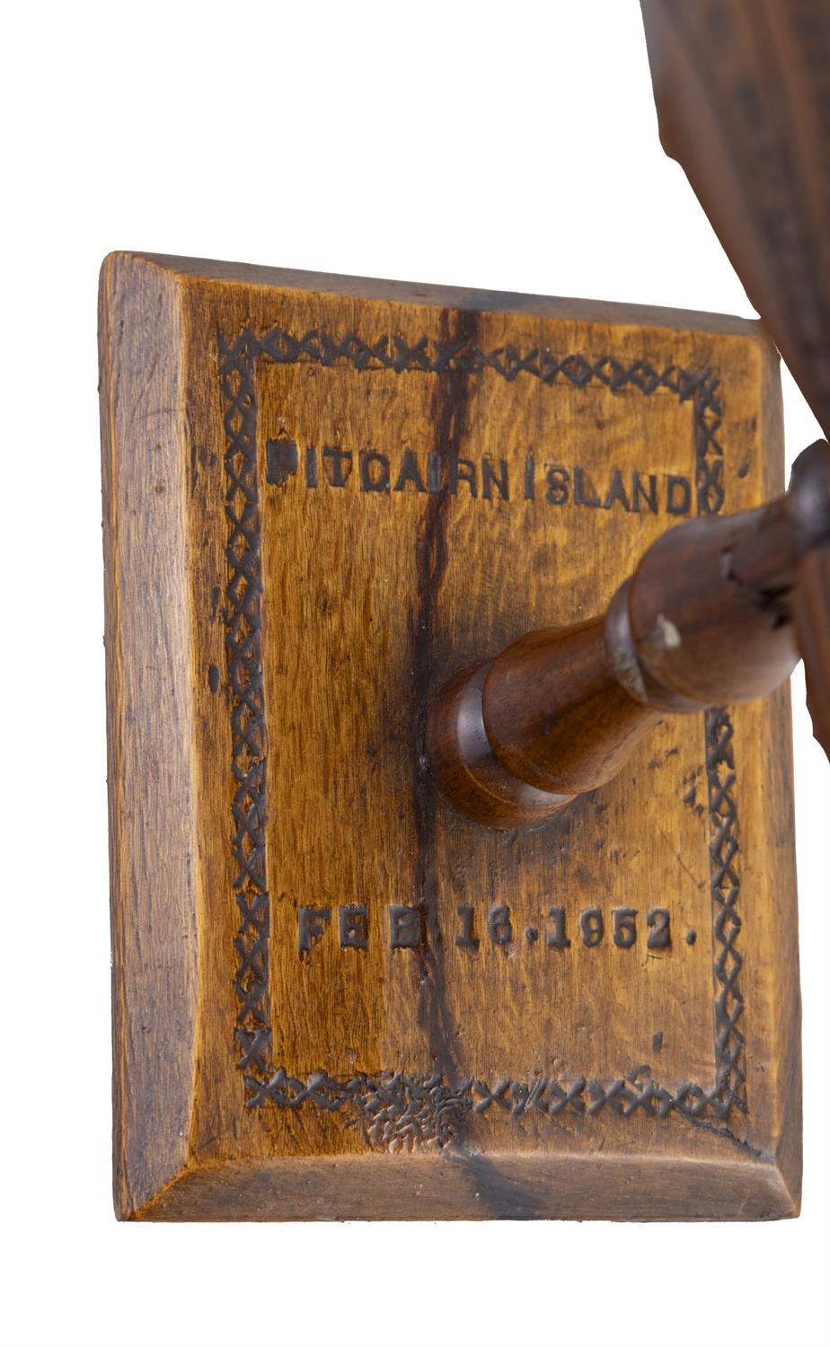 FRED CHRISTIAN Sculpture of a flying fish Wood, on turned column support and square base, - Image 4 of 18