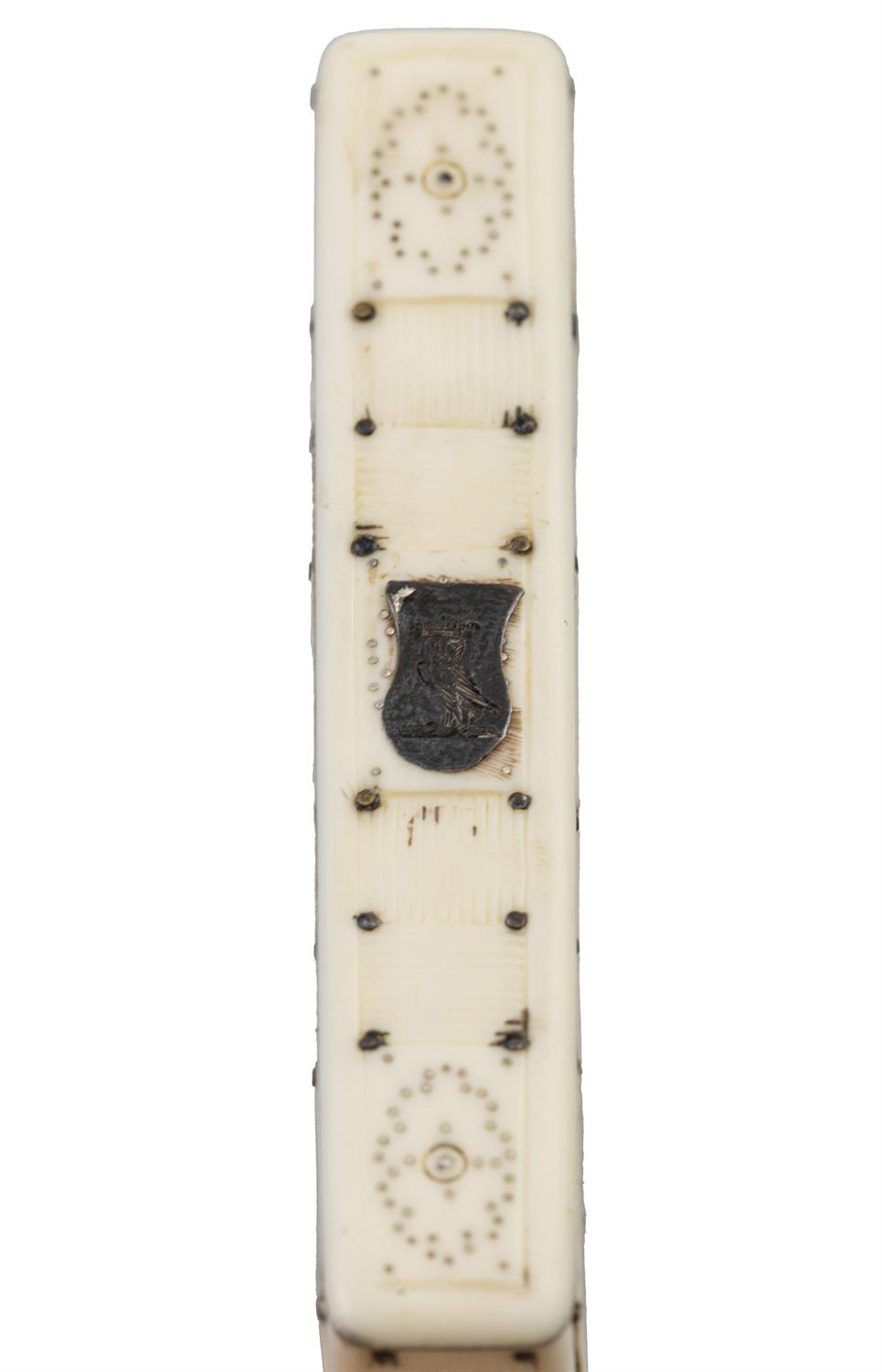 *AN IVORY DECORATED CARD CASE Japan, Meiji period. 10.5 x 8cm Lots marked with a - Image 3 of 9