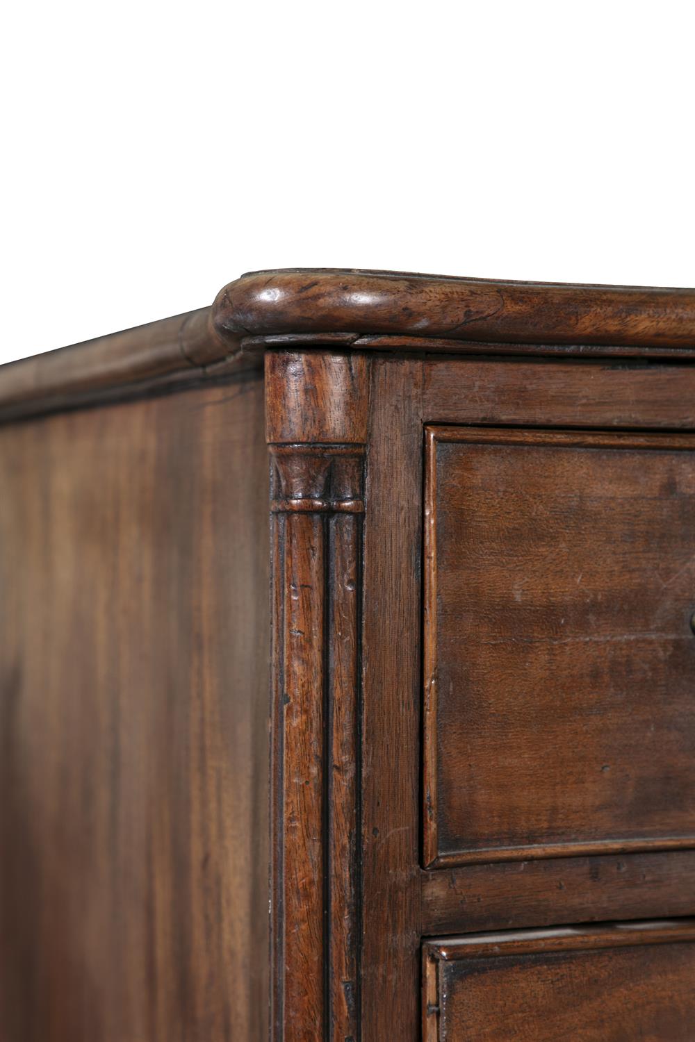 A GEORGE III MAHOGANY SERPENTINE DRESSING CHEST, CIRCA 1770, the moulded top above four - Image 7 of 11