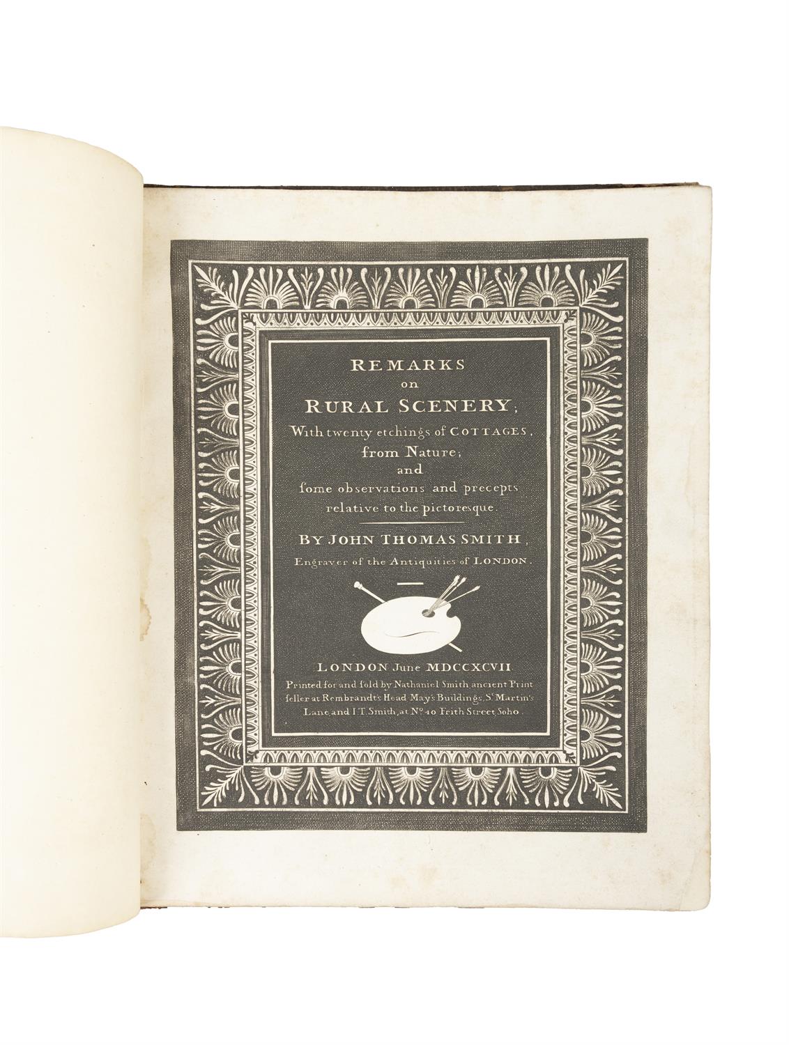 SMITH, John Thomas [1766-1833]: Remarks on Rural Scenery, Printed for, and sold by Nathaniel - Image 3 of 6