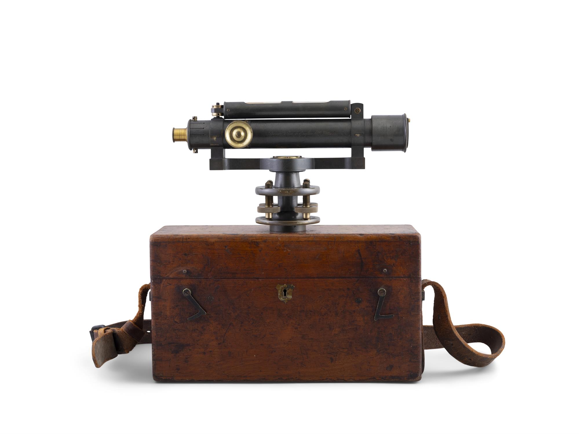 A THEODOLITE BY SPENCER & SONS, 29 GRAFTON STREET, DUBLIN, 19TH CENTURY contained in a fitted - Bild 2 aus 8