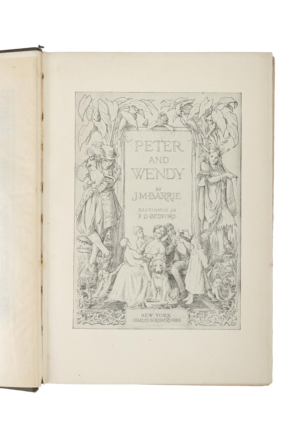 BARRIE, J.M. [1860-1937] PETER AND WENDY, illustrated by F.D. Bedford, New York (Charles - Image 4 of 4