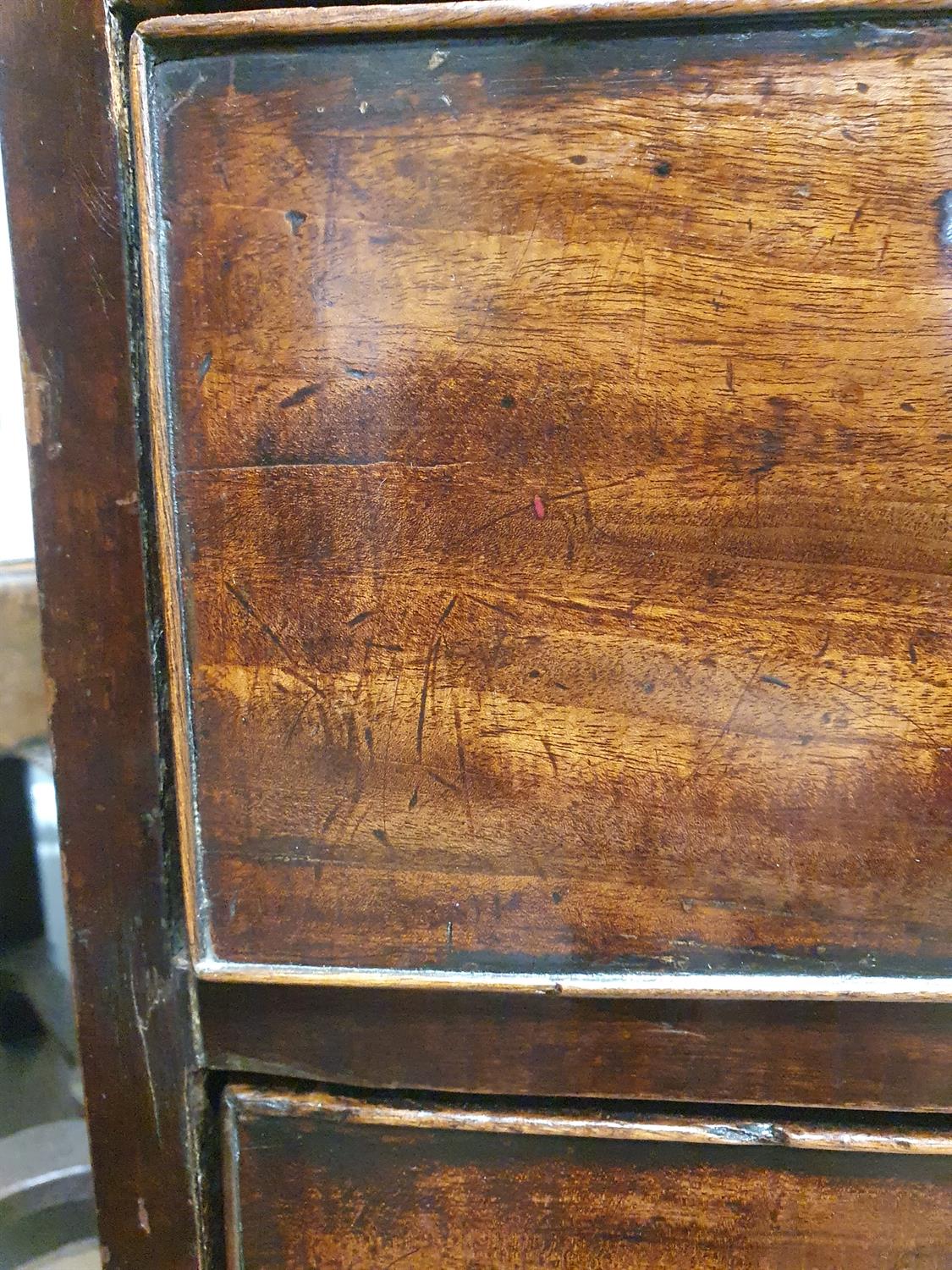 A FINE IRISH GEORGE III FIGURED MAHOGANY BLIND DOOR BUREAU BOOKCASE with an architectural - Image 24 of 25