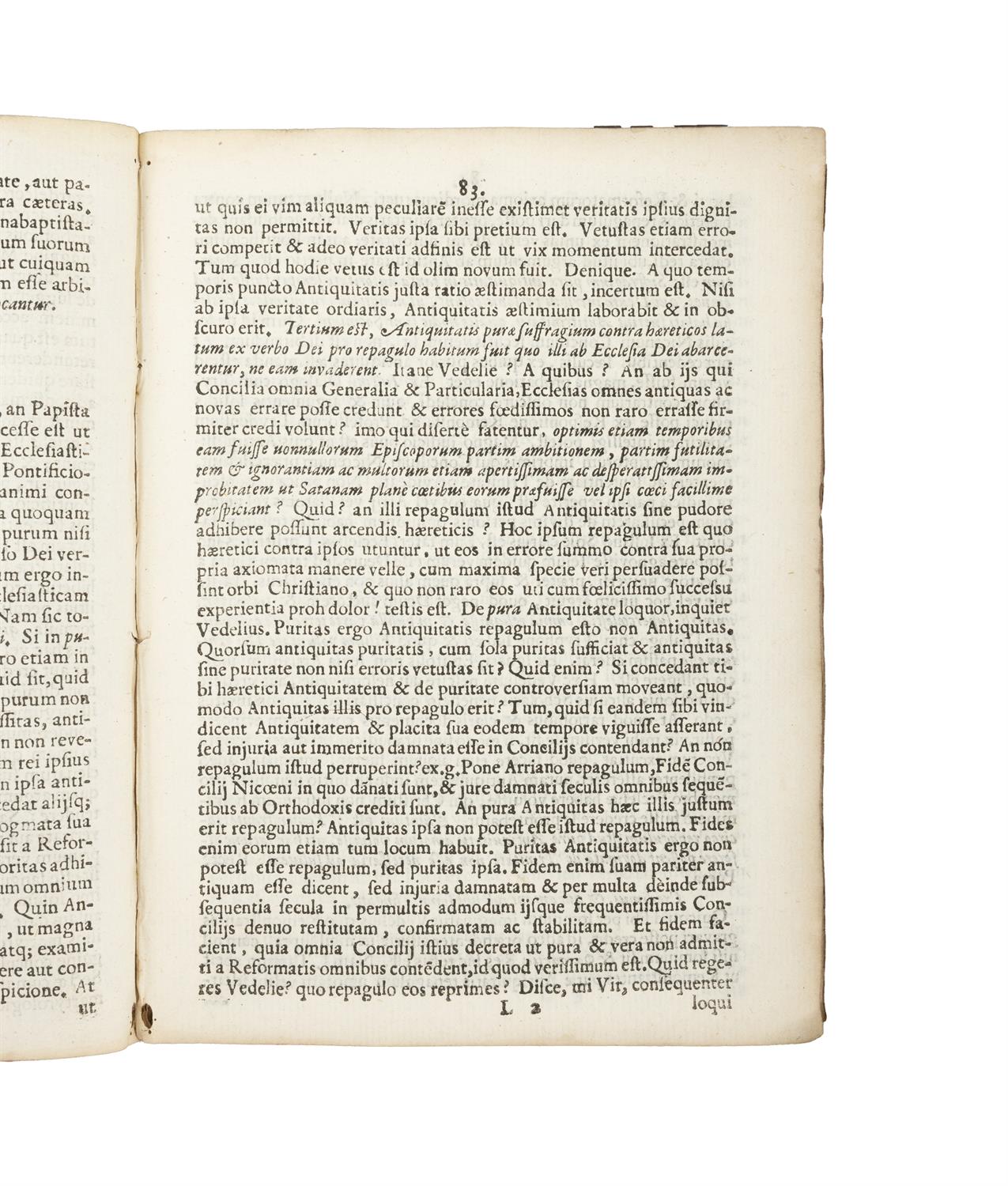 EPISCOPIUS, Simon [1583-1643] (contributor Nicolaus Vedel 1596-1642) Vedelius Rhapsodus Sive - Image 3 of 3