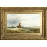 M. M. JACOBI, 19TH CENTURY Shipping off Portsmouth Oil on canvas, 30.5 x 51cm Signed lower left