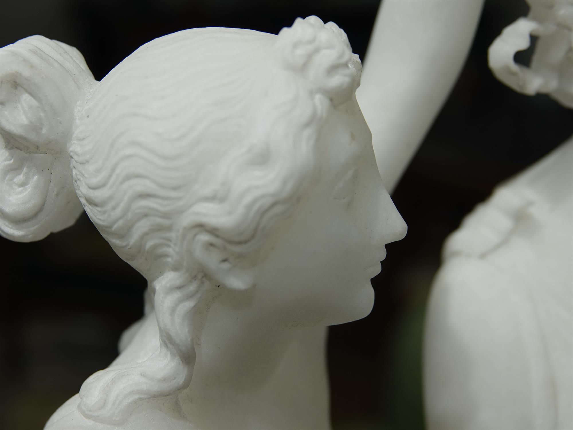 AFTER ANTONIO CANOVA, The Three Graces Modelled as three classical ladies linked in a dancing - Image 11 of 21