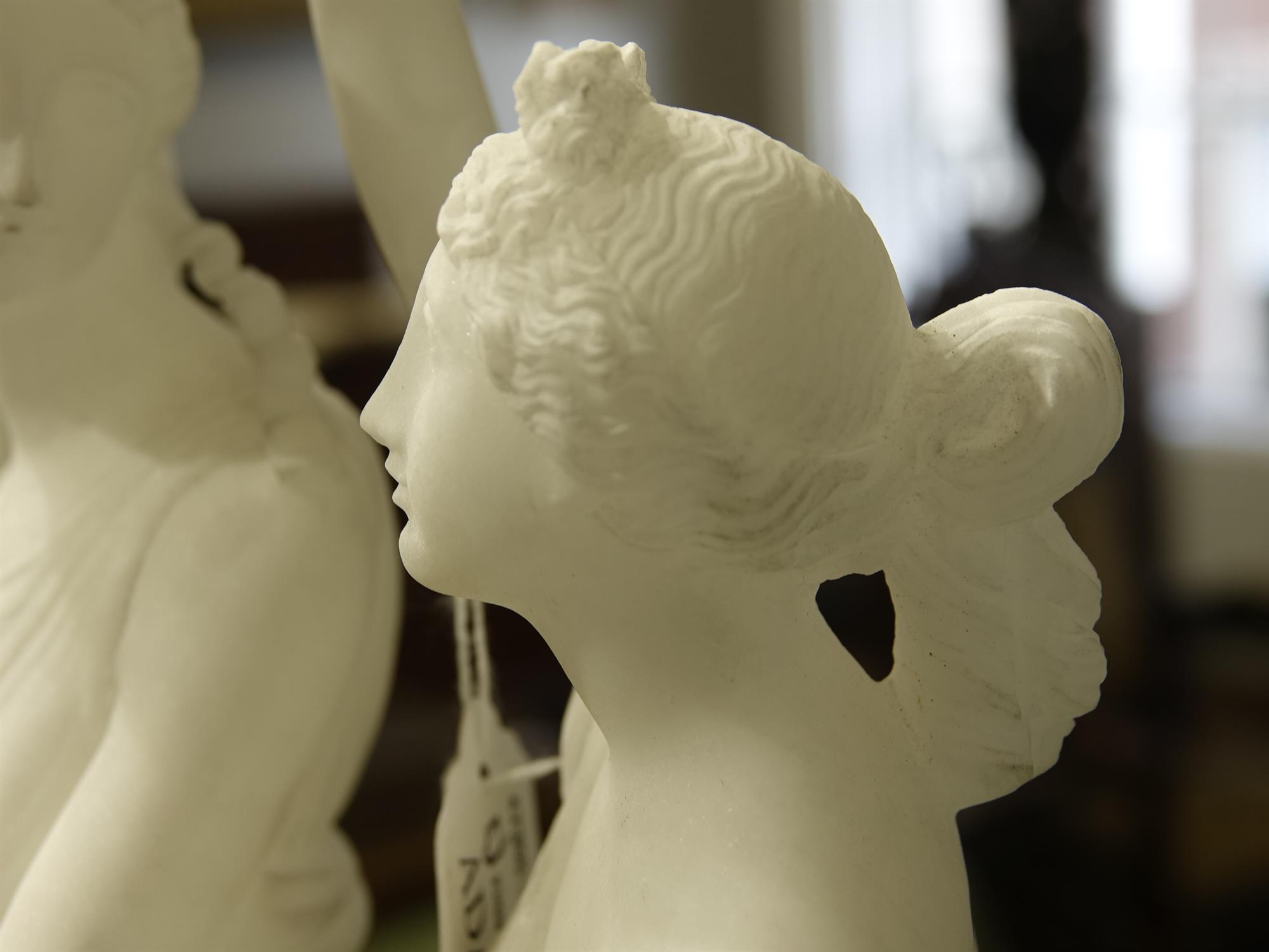 AFTER ANTONIO CANOVA, The Three Graces Modelled as three classical ladies linked in a dancing - Image 16 of 21