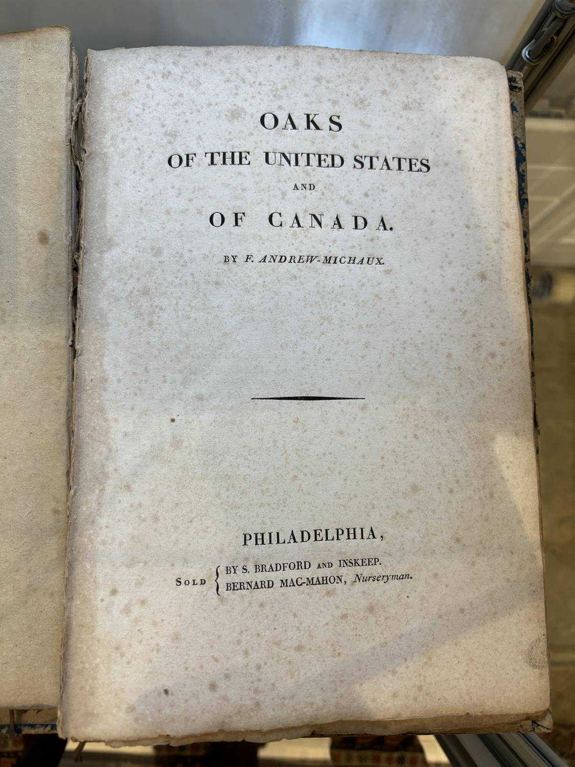 MICHAUX, François André [1770-1855] OAKS of the United States and of Canada Philadelphia (n. - Image 4 of 10