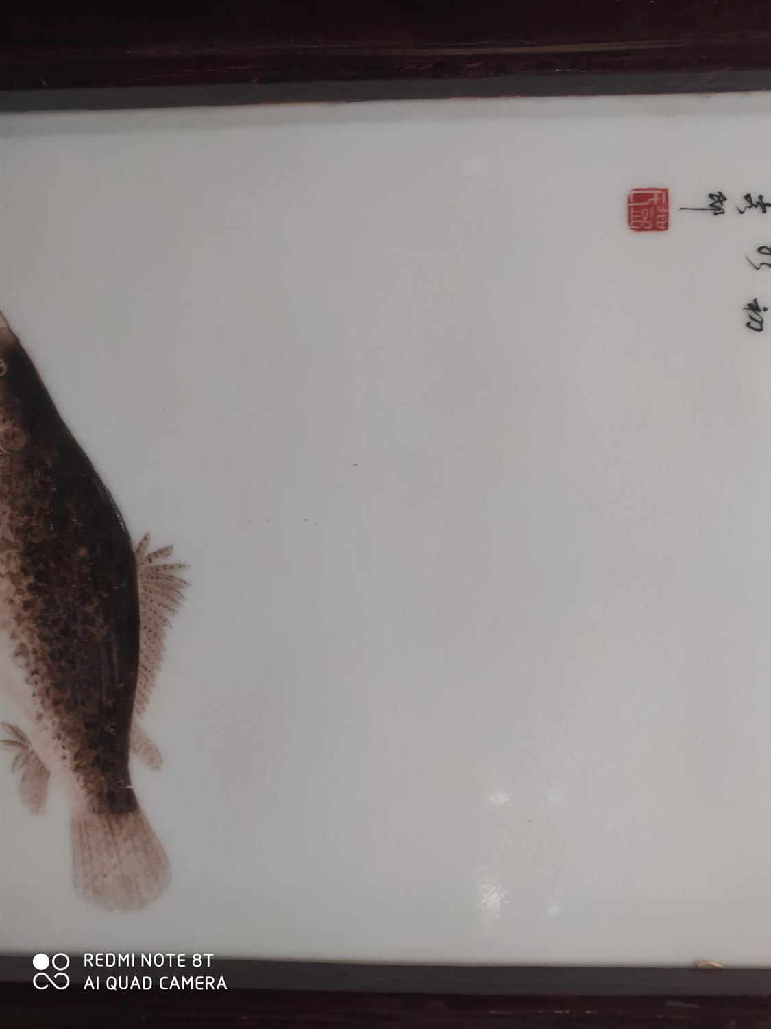 A ‘FISH’ PORCELAIN PLAQUE IN THE MANNER OF DENG BISHAN China, 20th century Inscribed with - Image 15 of 37
