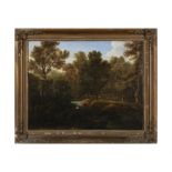 FRENCH SCHOOL, 18TH CENTURY A Classical Woodland Scene of Diana Turning Actaeon into a Deer Oil