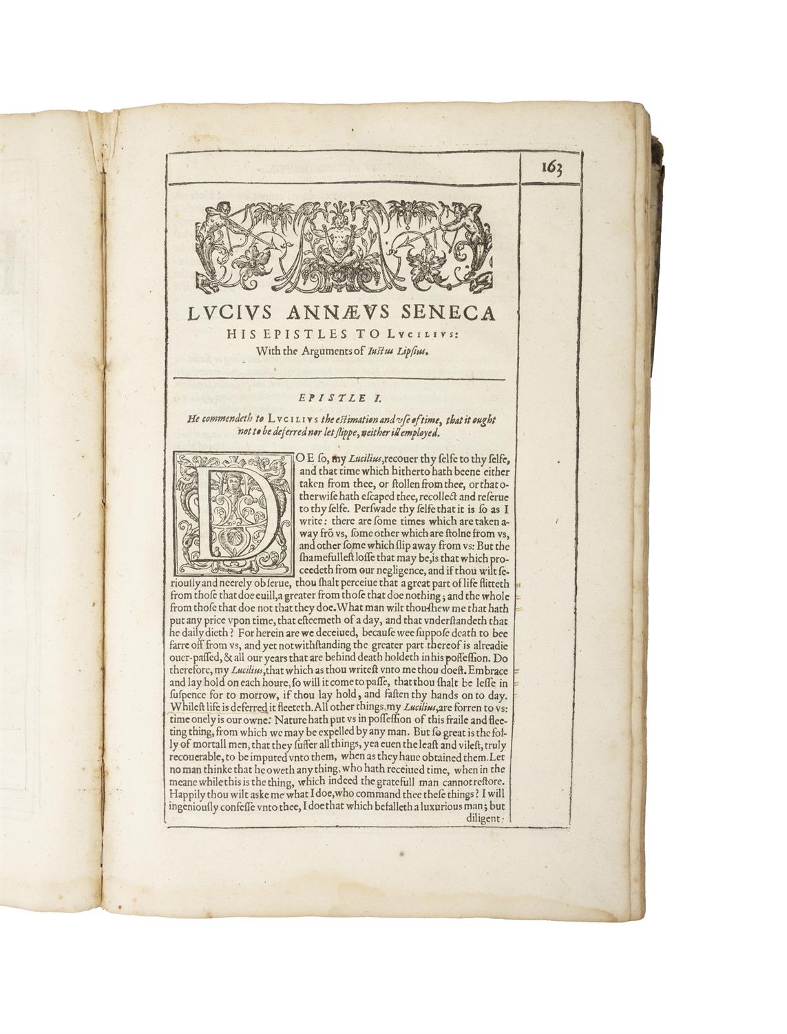 LODGE, Thomas THE WORKES OF LUCIUS ANNAEUS SENECA, folio, London (Stansby) 1614, - Image 4 of 4