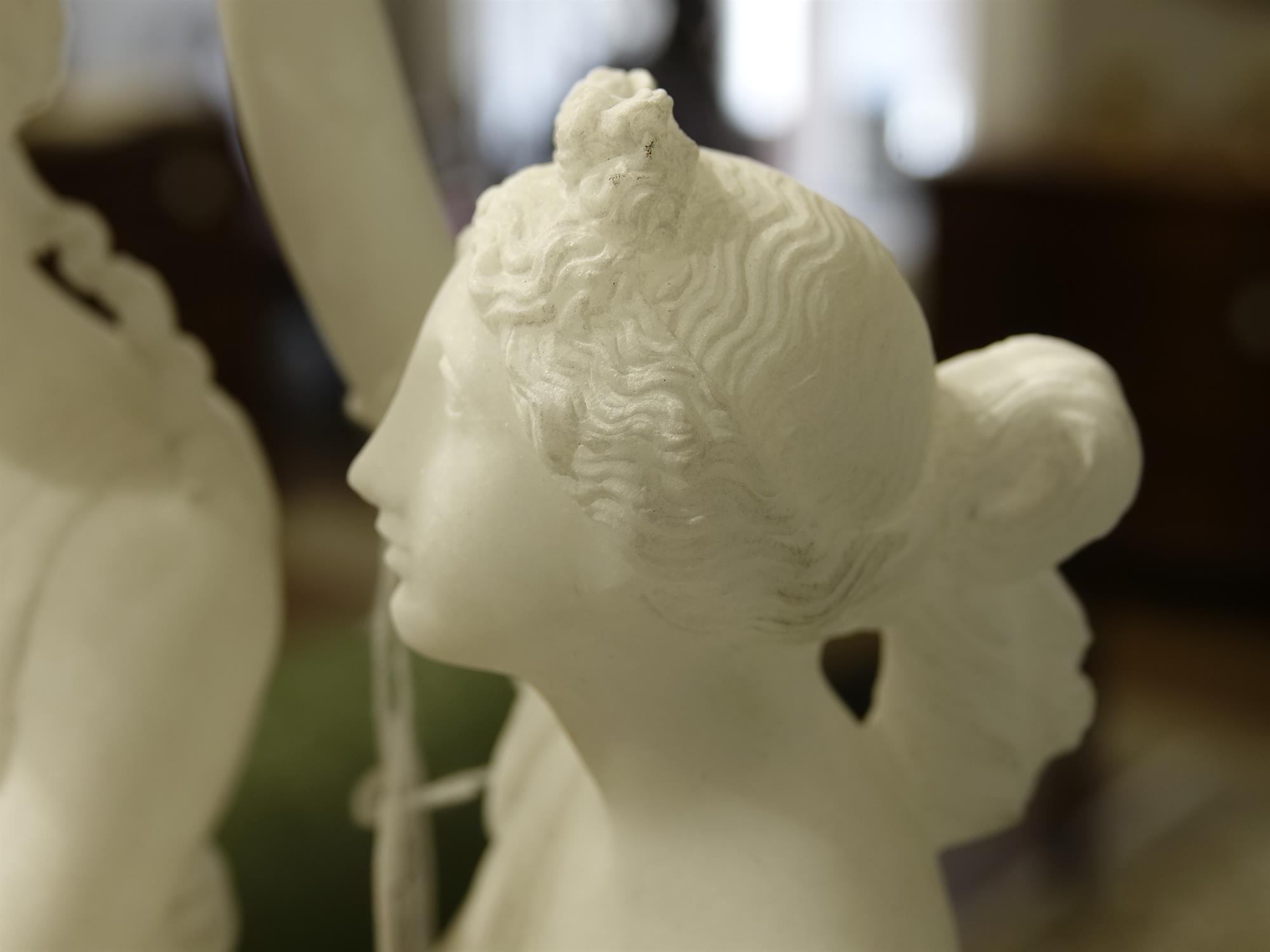 AFTER ANTONIO CANOVA, The Three Graces Modelled as three classical ladies linked in a dancing - Image 10 of 21
