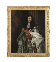 ATTRIBUTED TO SIR GODFREY KNELLER (1646-1723) Portrait of Charles II, three quarter length,