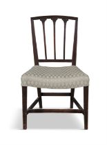 A MAHOGANY SIDE CHAIR, PHILADELPHIA, EARLY 19TH CENTURY the back splats with foliage carved