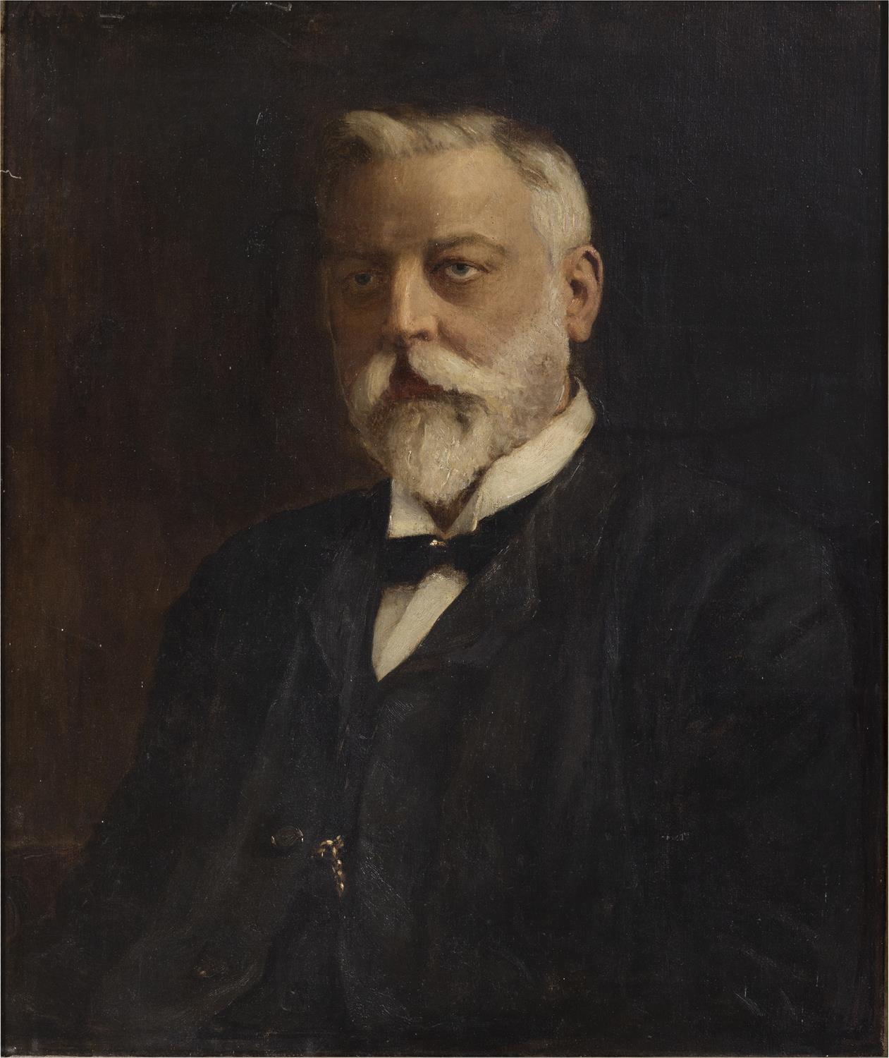 WALTER FREDERICK OSBORNE RHA (1859-1903) Portrait of J. Marshall F. Murray Oil on canvas, 73. - Image 2 of 11