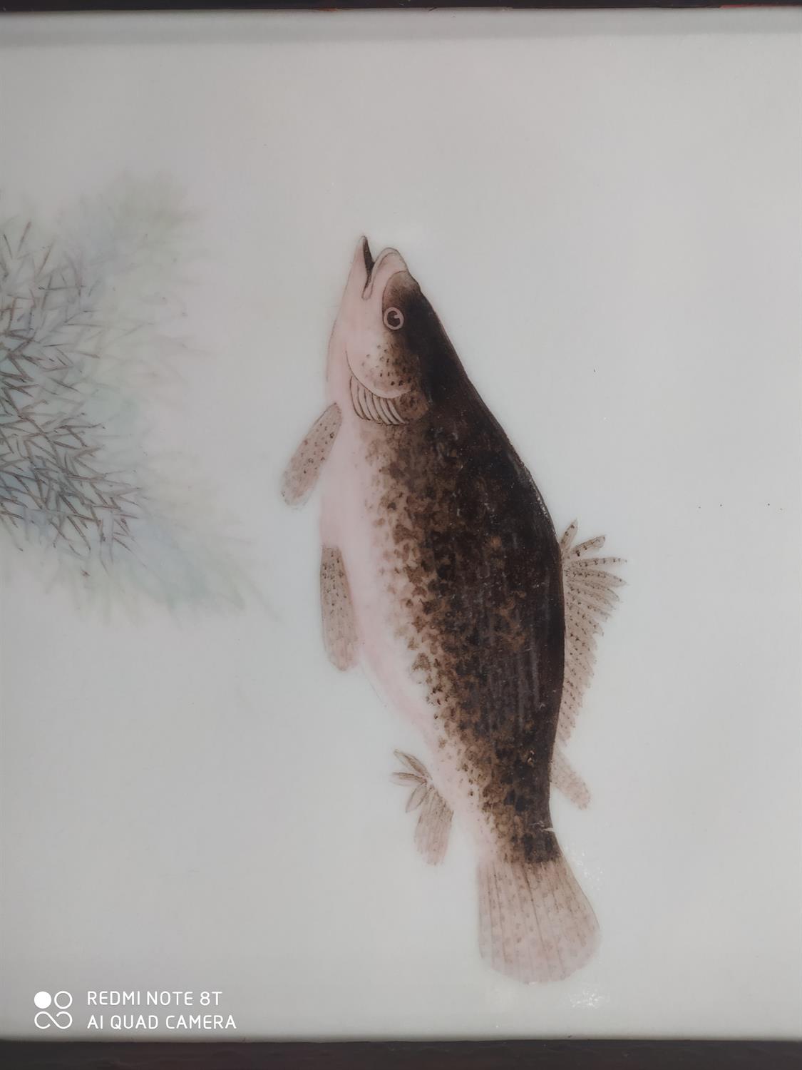 A ‘FISH’ PORCELAIN PLAQUE IN THE MANNER OF DENG BISHAN China, 20th century Inscribed with - Image 16 of 37