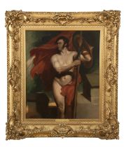 DANIEL MACLISE RA (1806-1870) 'The Standard Bearer' Oil on canvas, 76 x 61cm (30 x 24") Signed