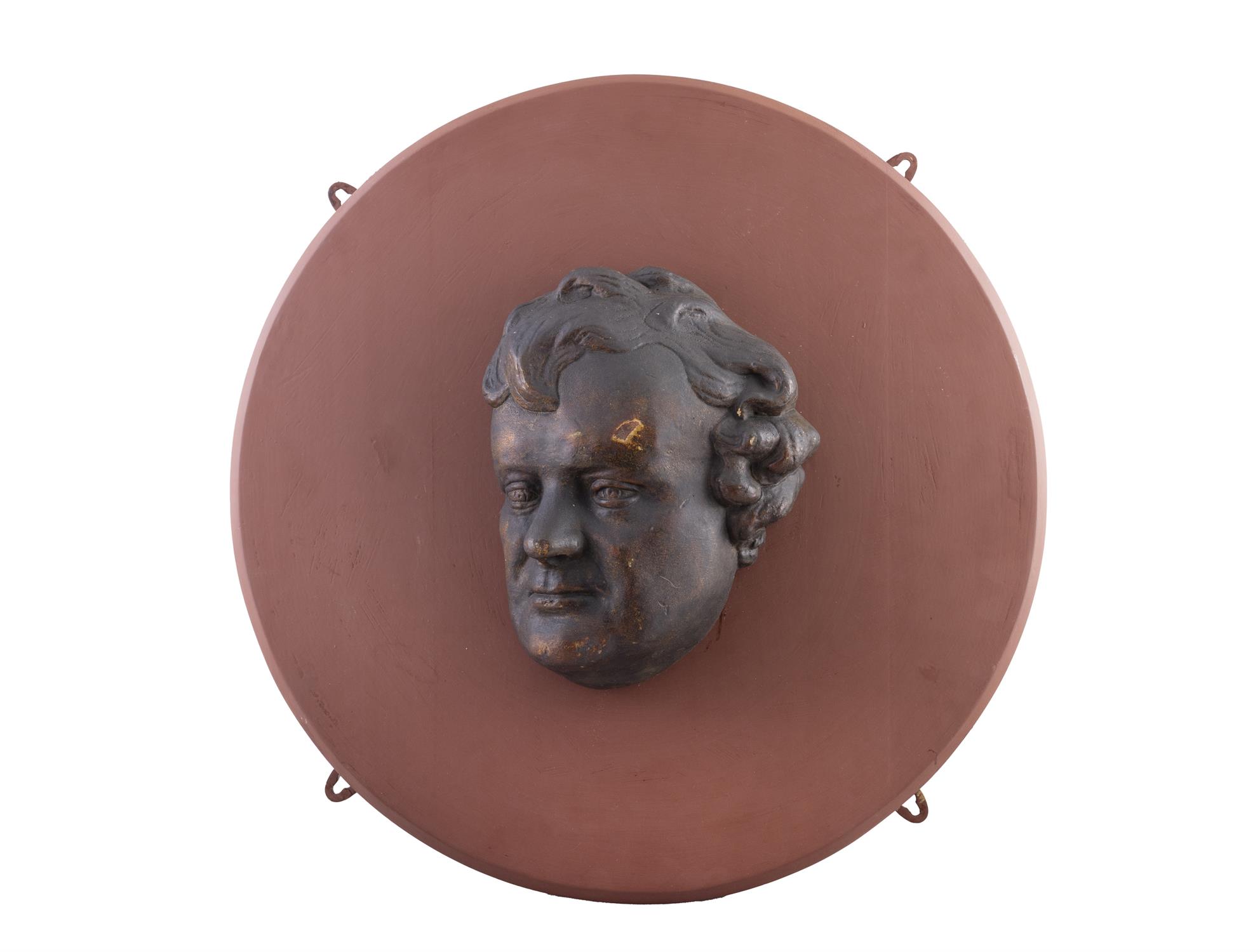 ***Please note: this is ceramic with a 'bronzed' finish rather than bronze*** A BRONZED DEATH MASK