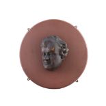 ***Please note: this is ceramic with a 'bronzed' finish rather than bronze*** A BRONZED DEATH MASK