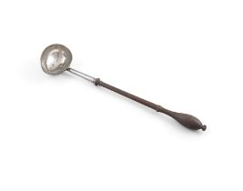 A GEORGE II SILVER TODDY LADLE, London c.1733, maker's mark of Francis Spilsbury,