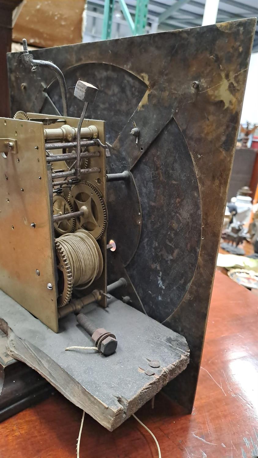 AN IRISH GEORGE III LONGCASE CLOCK, signed John Crampton of Dublin, the detachable hood with - Image 23 of 26