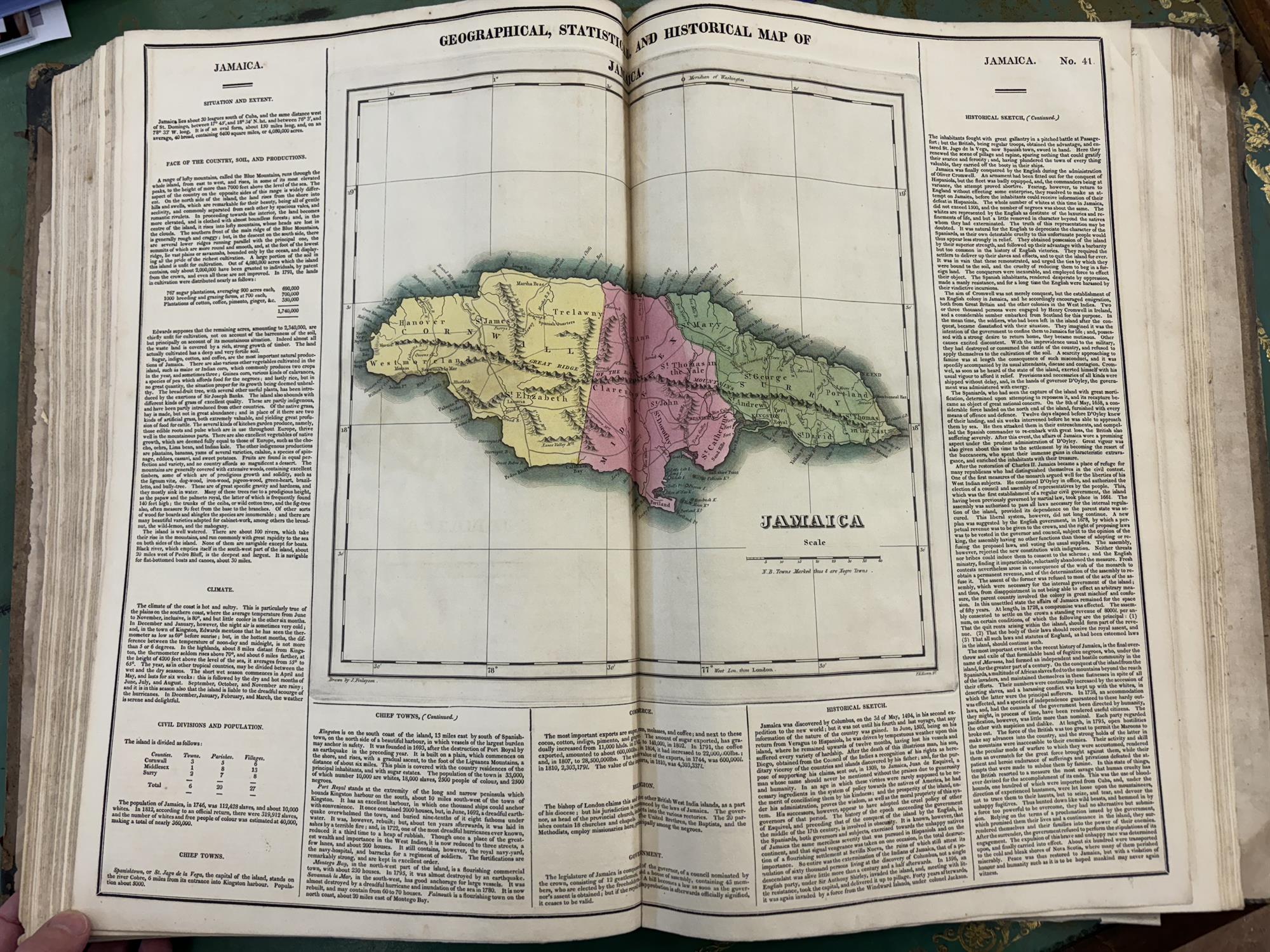 H.C CAREY AND I.LEA (publishers) A Complete Historical, Chronological and Geographical AMERICAN - Image 23 of 27