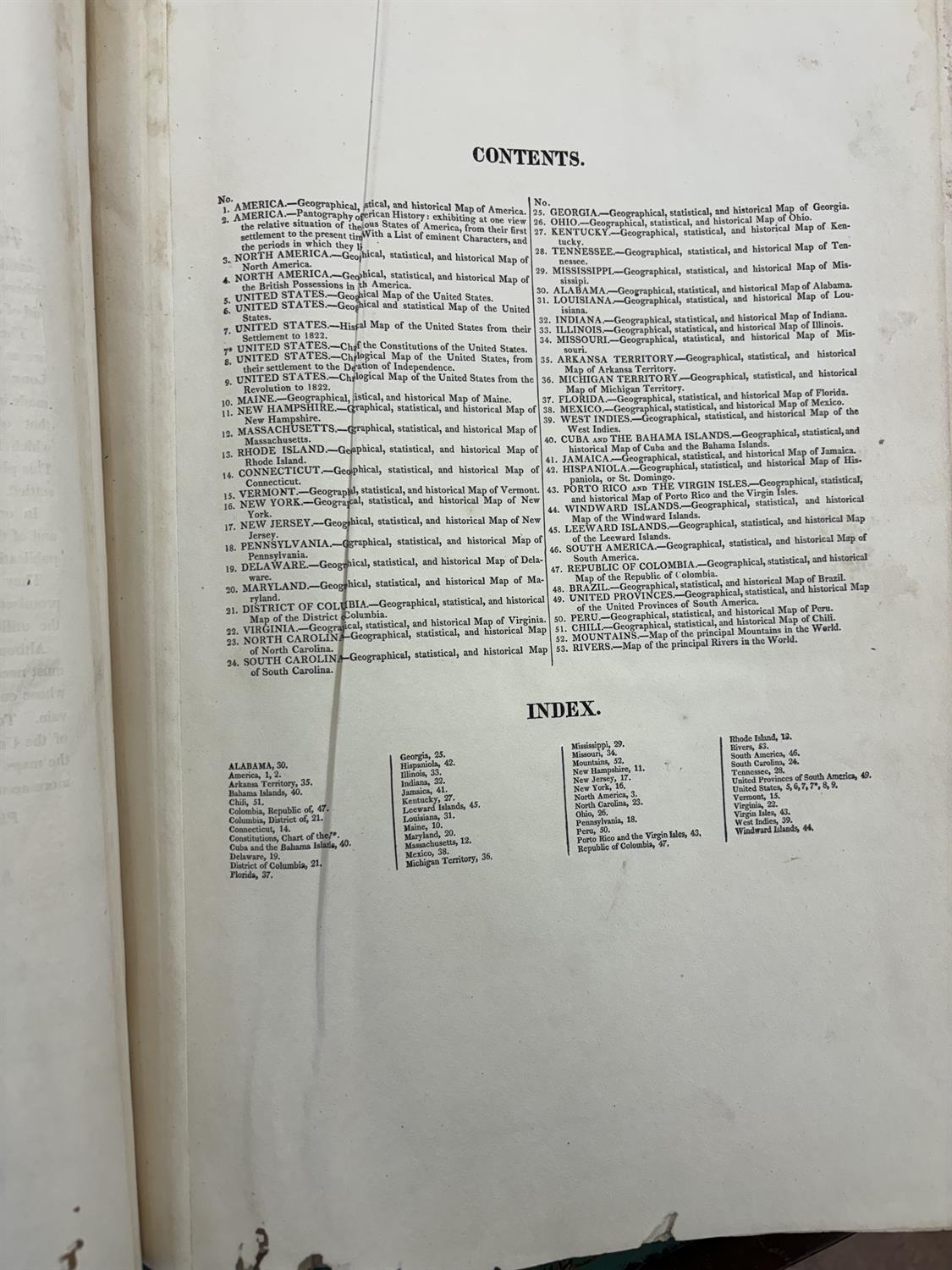 H.C CAREY AND I.LEA (publishers) A Complete Historical, Chronological and Geographical AMERICAN - Image 7 of 27