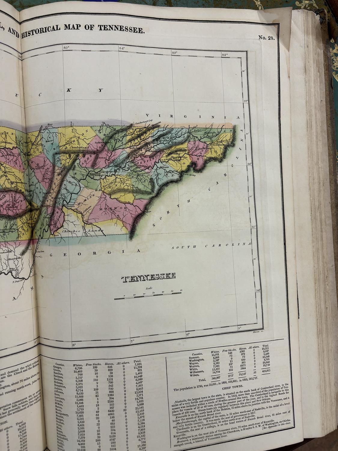 H.C CAREY AND I.LEA (publishers) A Complete Historical, Chronological and Geographical AMERICAN - Image 19 of 27