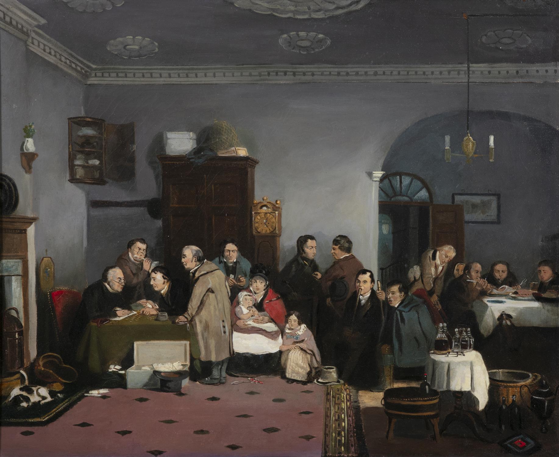 AFTER DAVID WILKIE (19TH CENTURY) Rent Day Oil on canvas, 50 x 60cm - Image 2 of 6