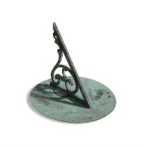 AN ENGRAVED BRONZE CIRCULAR SUNDIAL, SIGNED RICHARD CALROW, 1816 drawn for 53 latitude North,