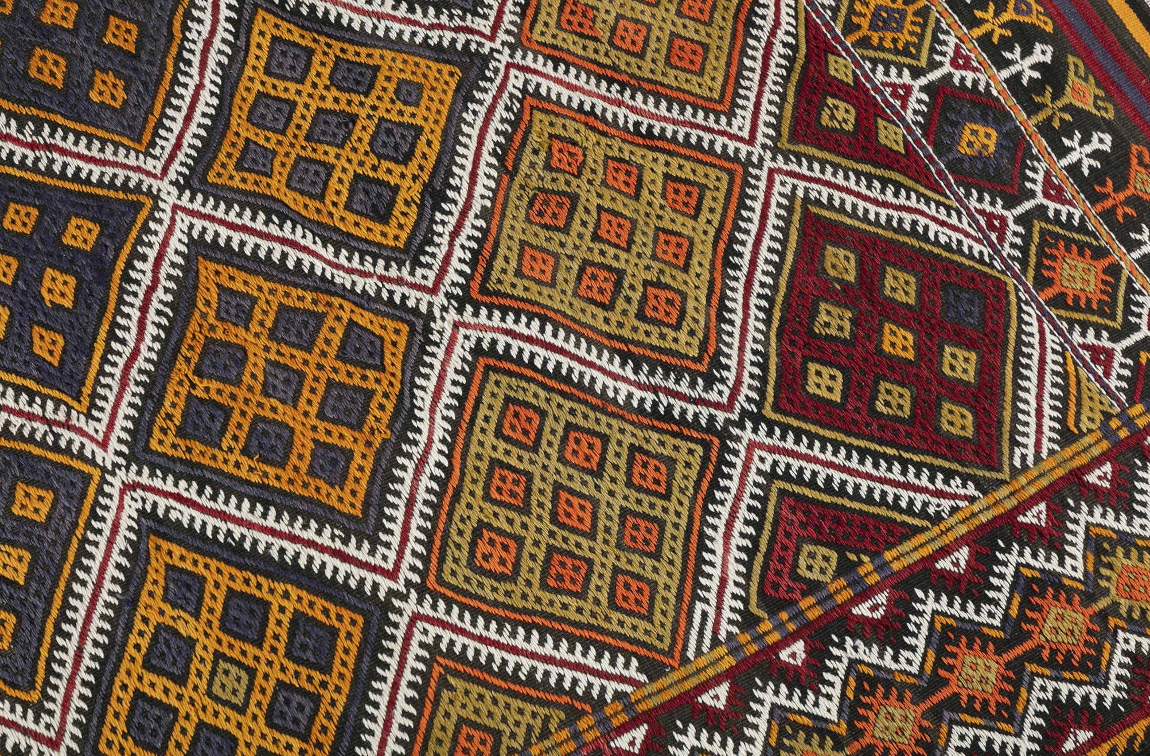A KONYA KILIM S.W. TURKEY, CA 1970s, 313 x 188cm the central field woven with series of diagonal - Image 3 of 4